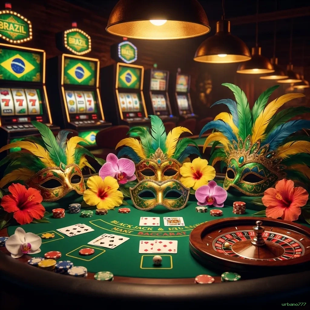 Imagem promocional do cassino online da urbano777 mostrando jogos ao vivo